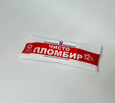 МОРОЖЕНОЕ 
ЧИСТО ПЛОМБИР 
НА ПАЛОЧКЕ 
«Пятигорское мороженое»