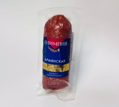 КОЛБАСА СЫРОКОПЧЕНАЯ АРМЯНСКАЯ «ОЛИМПИЯ»